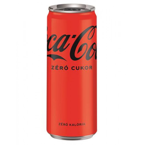 Coca Cola Üdítőital szénsavas 0,33l dobozos Zero DRS