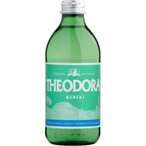 Theodora Ásványvíz szénsavas 0,33l üveges eldobható DRS