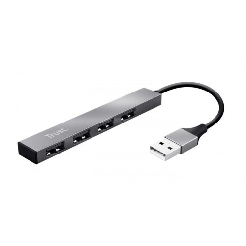 Trust USB elosztó-HUB 4 port USB 2.0 Halyx ezüst