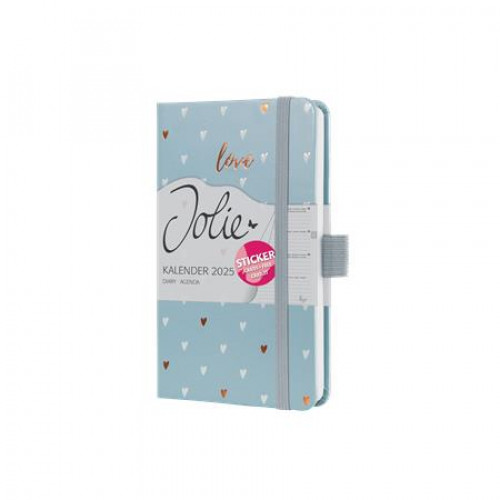 Sigel Naptár A6 heti kemény borító Jolie Grey love (2025)
