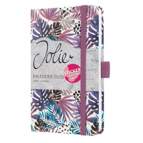 Sigel Naptár A6 heti kemény borító Jolie Violet Jungle Fever (2025)