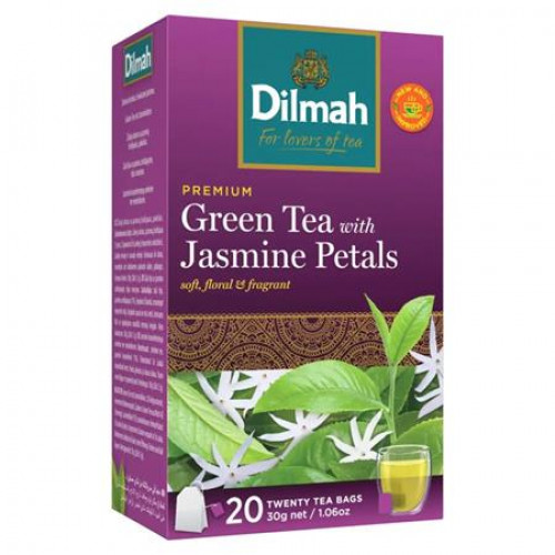 Dilmah Zöld tea 20x1,5g jázmin