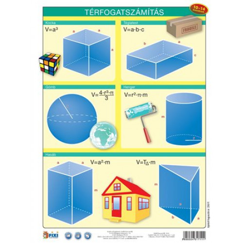 Stiefel Tanulói munkalap A4 Térfogatszámítás /munkaoldal