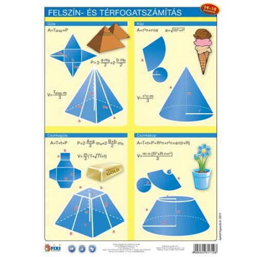 Stiefel Tanulói munkalap A4 Felszín és térfogatszámítás /munkaoldal