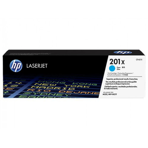 HP CF401X Lézertoner Color LaserJet Pro M252,M277 nyomtatóhoz 201X cián 2,3k