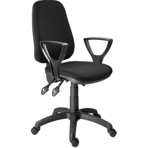 Irodai forgószék szövetborítás fekete lábkereszt 1140 fekete