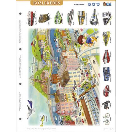 Stiefel Tanulói munkalap A4 Közlekedés