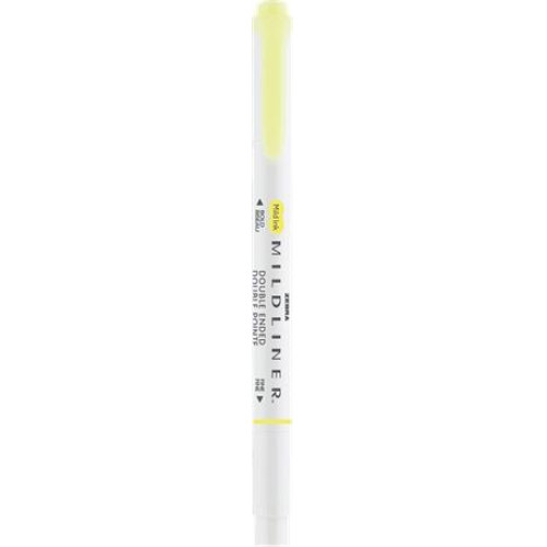 Zebra Szövegkiemelő 1,0/3,5mm kétvégű Mildliner Fluorescent sárga