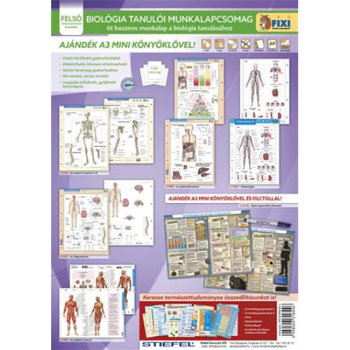 Stiefel Tanulói munkalap csomag 5 munkalap 1 alátét filc Biológia