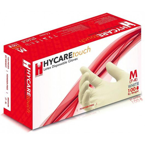 Védőkesztyű egyszer használatos latex XL méret púder nélküli