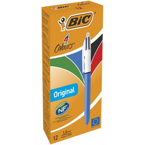 Bic Golyóstoll 0,32mm nyomógombos négyszínű 4 Colours Original