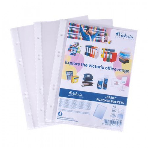 Victoria Office Genotherm lefűzhető A5 50mikron narancsos felület