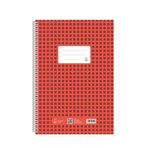Fűzfői Spirálfüzet A4 kockás 70lap Novum