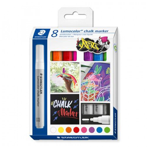 Staedtler Krétamarker készlet 2,4mm kúpos Lumocolor 344 8 különböző szín