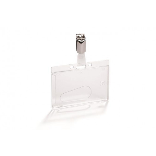 Durable Azonosítókártya-tartó nyitott csíptetővel átlátszó