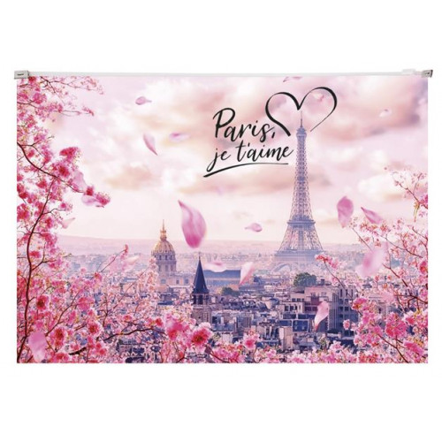 Panta Plast Irattartó tasak A4 PP cipzáras 180mikron Take me to Paris