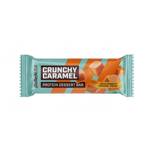 BioTechUSA Fehérjeszelet gluténmentes 50g Protein Dessert Bar Crunchy Caramel