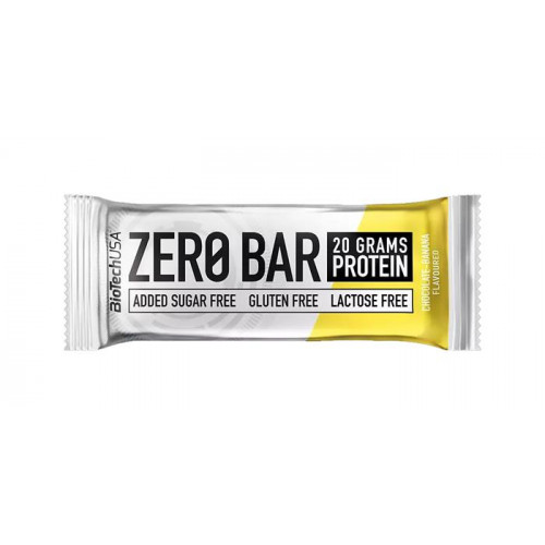 BioTechUSA Fehérjeszelet gluténmentes 50g Zero Bar csokoládé-banán