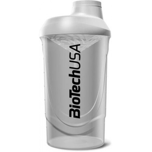 BioTechUSA Keverőpalack 600ml Wave Shaker fekete-füst