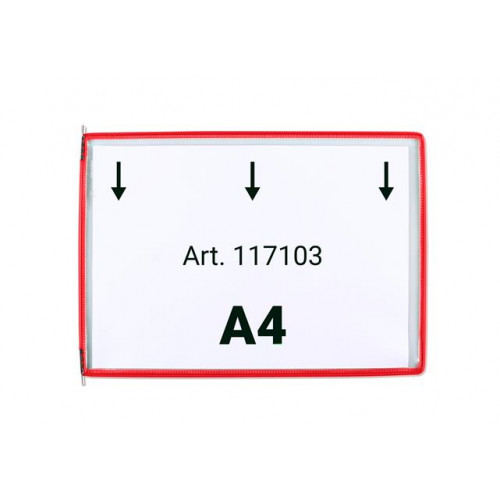Djois Bemutatótábla A4 fekvő felül nyitott piros
