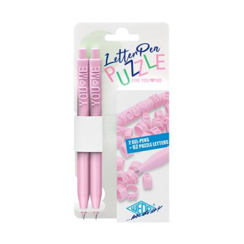 Wedo Zseléstoll nyomógombos kirakós 2db Letter Pen Puzzle rózsaszín