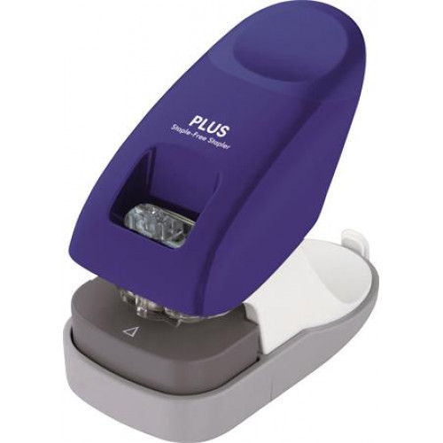 Plus Kapocs nélküli tűzőgép asztali 10lap kék