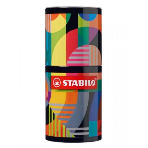 Stabilo Tűfilc készlet hengeres fém doboz 0,4mm point 88 ARTY 45 különböző szín