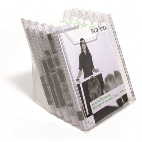 Durable Prospektustartó asztali és fali álló A4 COMBIBOXX XL áttetsző