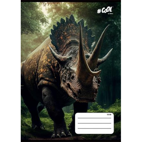Cool By Victoria Füzet tűzött A5 vonalas 32lap 3. osztály Jurassic 12-32