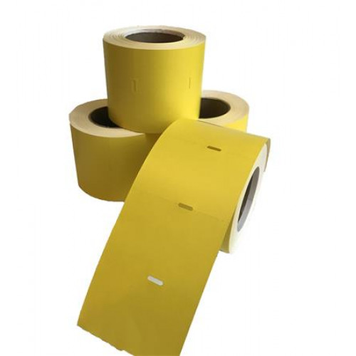 Polccímke thermo 38×55mm nem öntapadó 600db/tekercs sárga