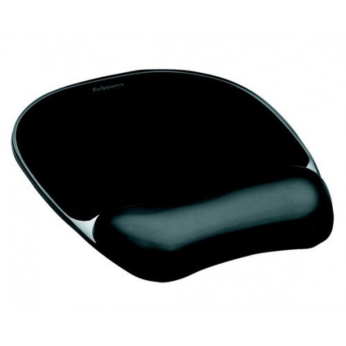 Fellowes Egéralátét csuklótámasszal géltöltésű CrystalsGel fekete