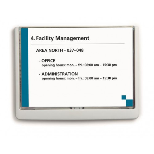 Durable Információs tábla 148,5x210mm CLICK SIGN fehér