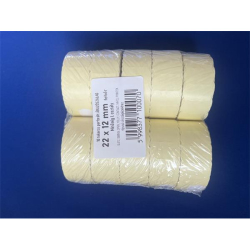 Árazószalag 22x12mm „A” fehér