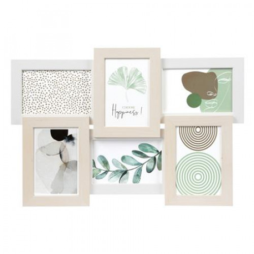 Képkeret galéria fa 6db 10x15 Goldbuch Rio natúr