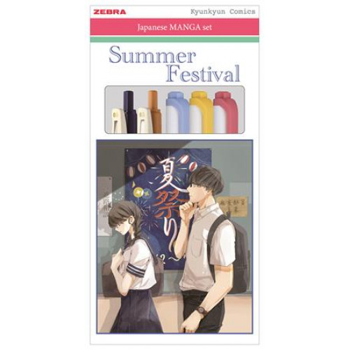 Zebra Írószer készlet Manga Set Summer Festival 5 darabos