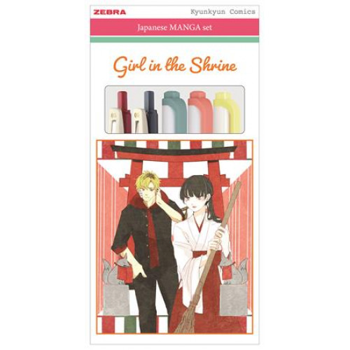 Zebra Írószer készlet Manga Set Girl in the shrine 5 darabos
