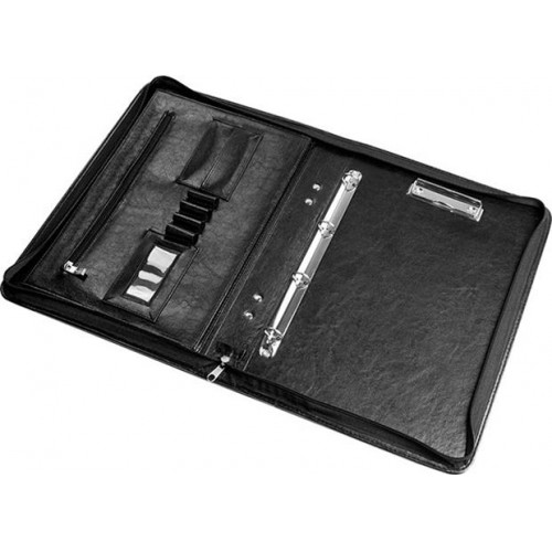 Panta Plast Konferencia mappa A4 cipzáras 4 gyűrűs 50mm fekete