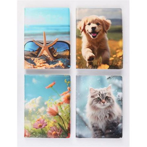 Igazolványtartó álló 16 betét lappal mintás PVC Okmányok lány