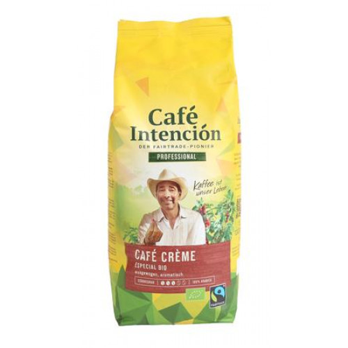 Café Intención Kávé pörkölt szemes 1000g Professional Café Créme Especial BIO