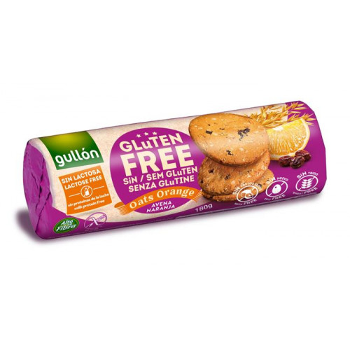 Gullón Keksz 180g gluténmentes zabbal és naranccsal