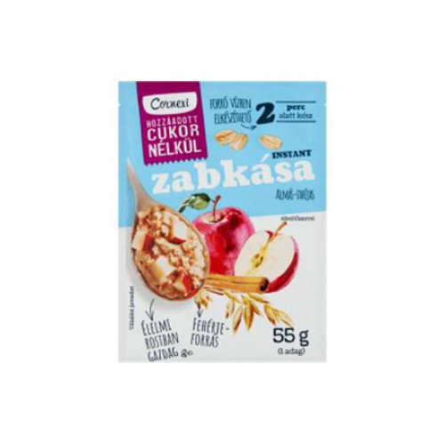 Cornexi Zabkása 55g alma-fahéj hozzáadott cukor nélkül