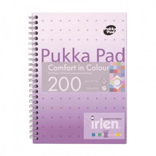 Pukka Pad Spirálfüzet A5 vonalas 100lap Irlen Jotta Lavender