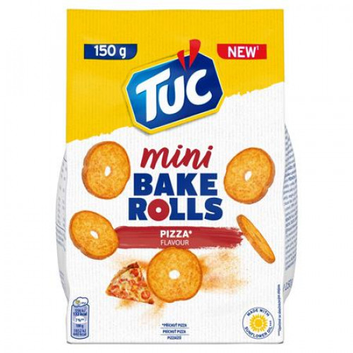 Tuc Pirított kenyérkarika 150g Mini Bake Rolls pizza