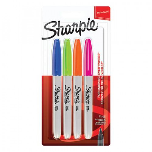 Sharpie Alkoholos marker készlet 1mm kúpos Fine Point 4 különböző szín
