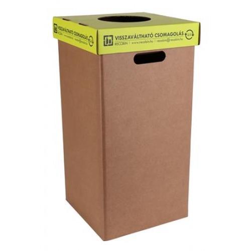 Recobin Szelektív hulladékgyűjtő betétdíjas palackoknak újrahasznosított 50l Office