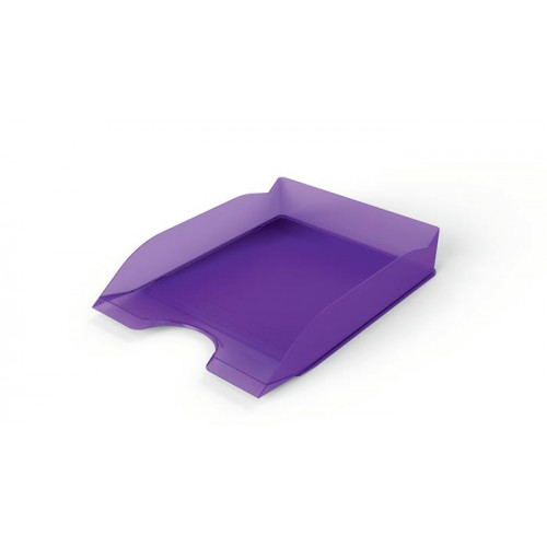 Durable Irattálca műanyag Basic áttetsző lila