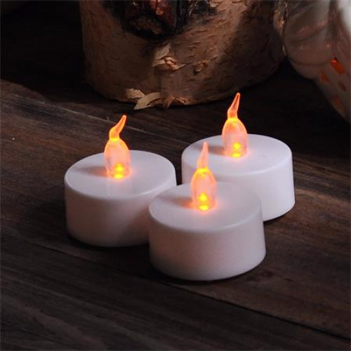 Led mécses 10db sárga fényű