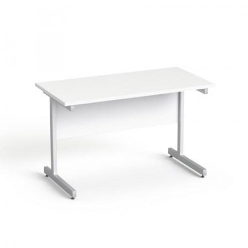 Mayah Íróasztal szürke fémlábbal 120x70cm Freedom SV-25 fehér
