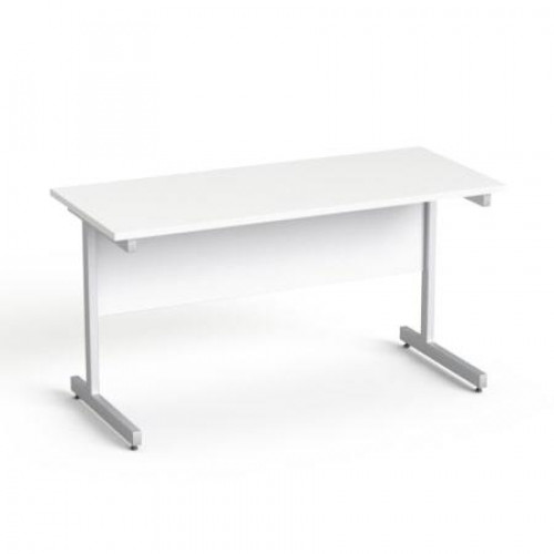 Mayah Íróasztal szürke fémlábbal 140x70cm Freedom SV-26 fehér