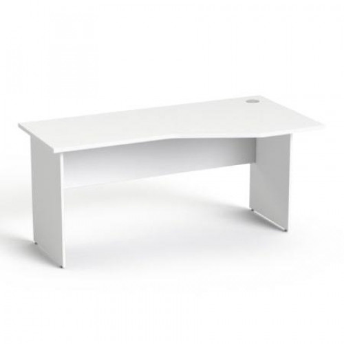 Mayah Íróasztal íves jobbos laplábbal 160x80cm Freedom SV-23 fehér